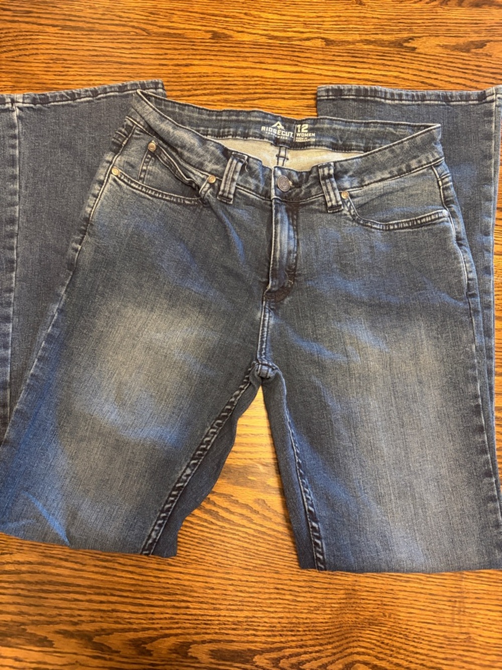 Ridgecut toughwear Women’s Boot Cut Jeans in Washed Blue - Size 12